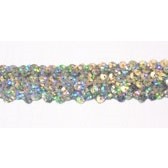 Holographic elastic sequin trim, 4 rows, 1,6